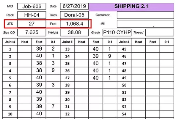 Shipping form for your outbound shipments. You can also add pictures of truck and signature of driver